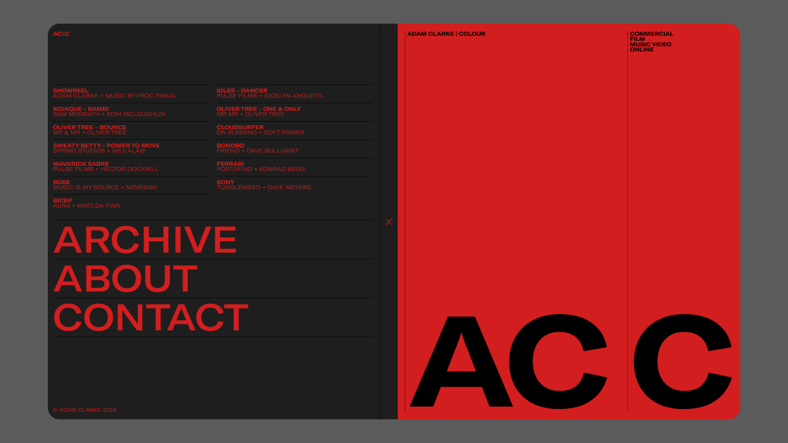 Черно-красная цветовая палитра в дизайне в стиле брутализм