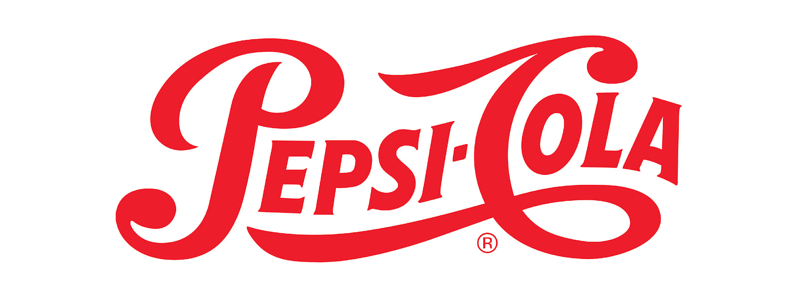 Дизайн логотипа Pepsi Cola в 1905 - 1950 годах