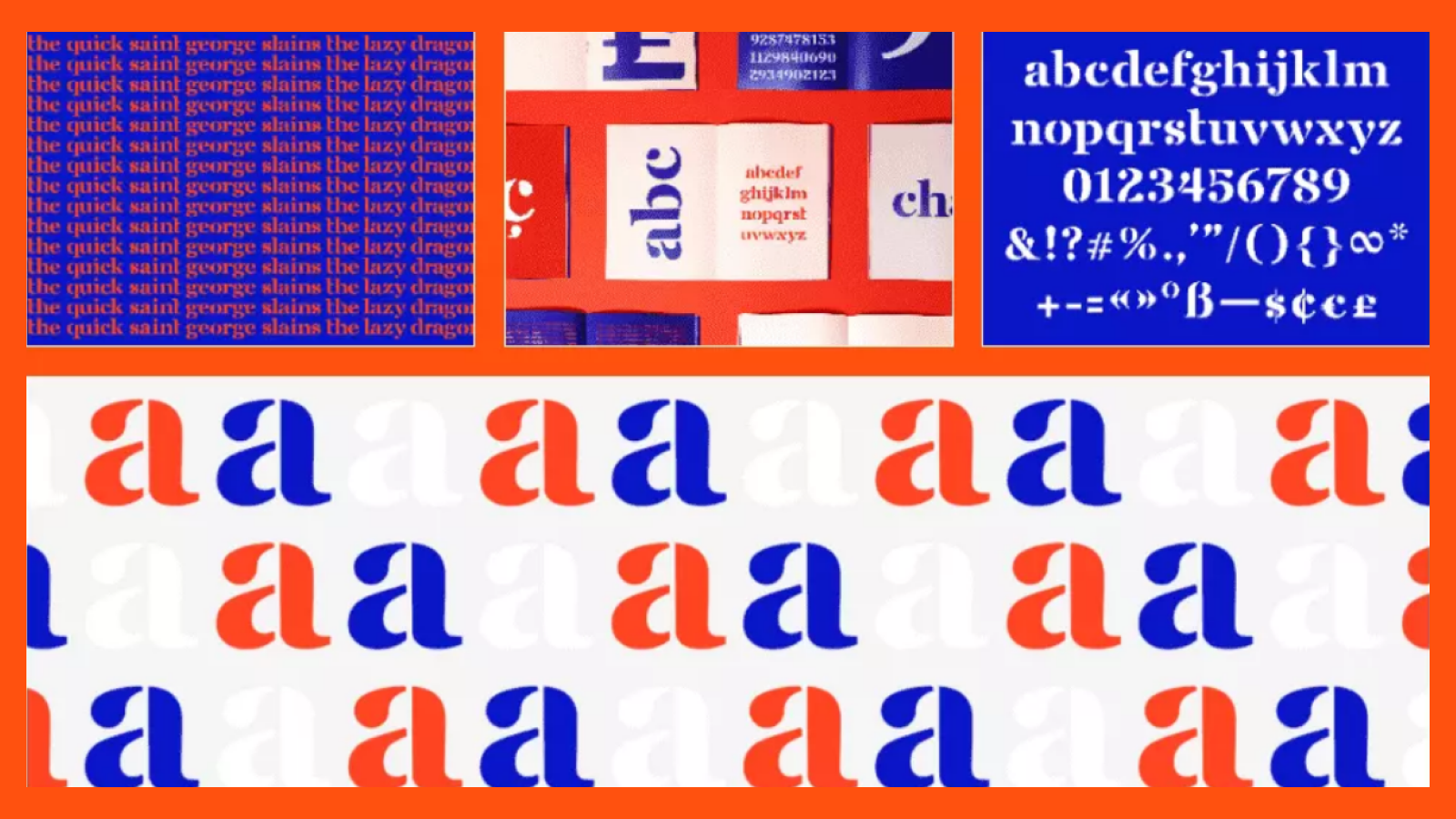 Пример шрифта Saint George