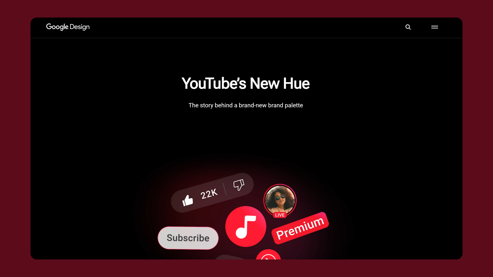 Сайт о редизайне и новинках YouTube