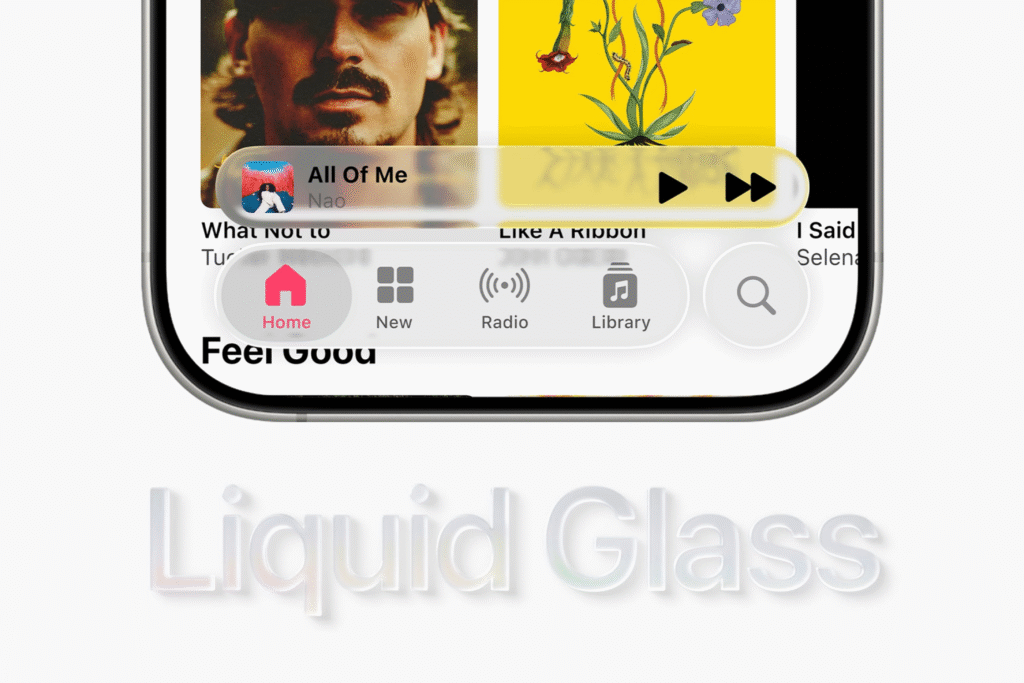 Liquid Glass - новая система дизайна от Apple