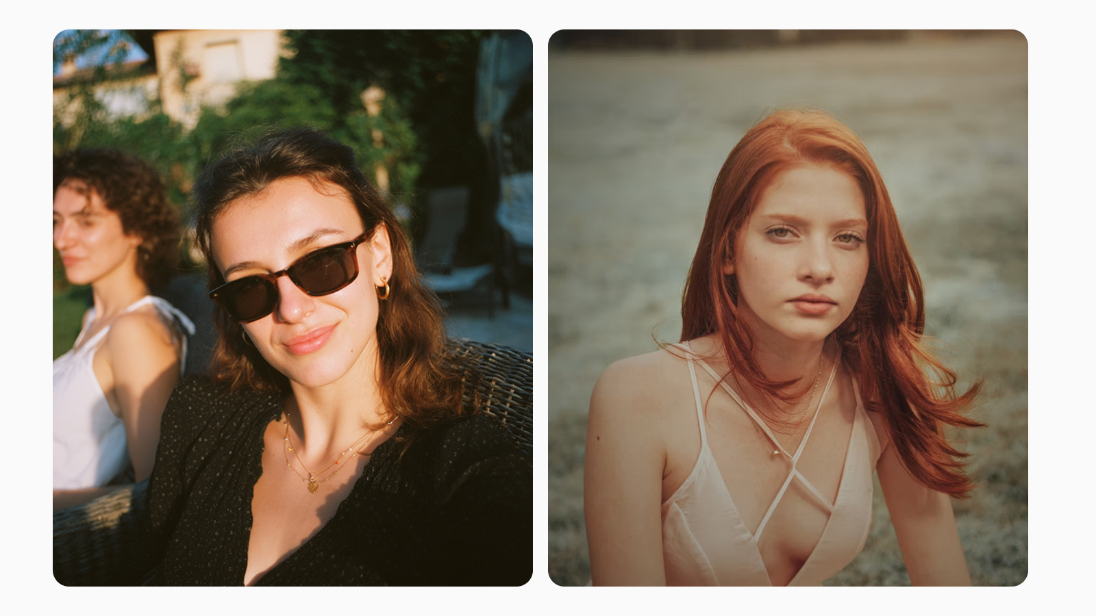 Сравнение сгенерированного изображения человека и реальной фотографии