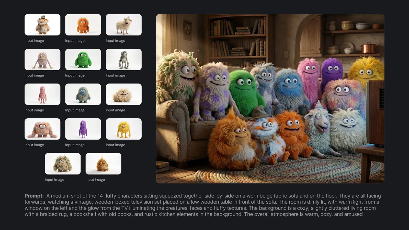 Пример создания изображения на основе готовых персонажей в Nano Banana Pro