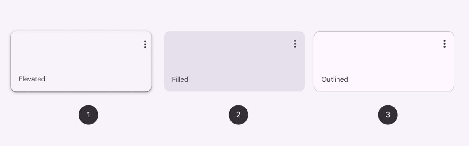 Дизайн состояния карточек в Material Design