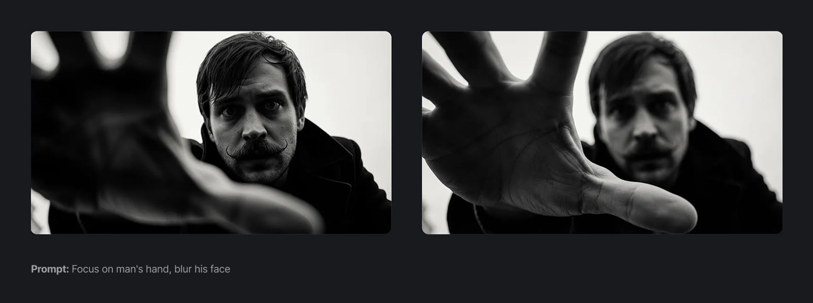 Пример создания размытия лица у человека с помощью Nano banana Pro