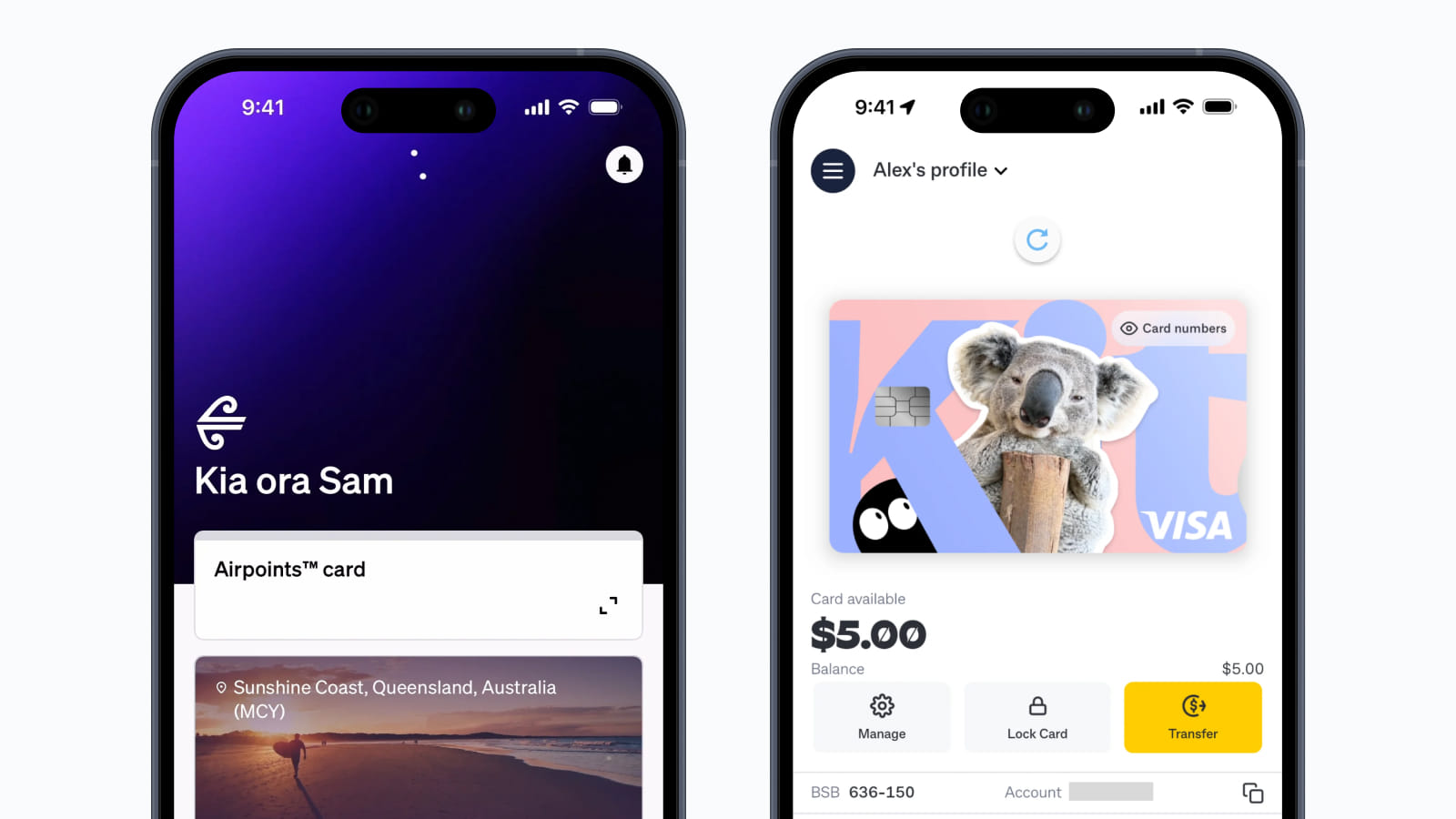 Пример дизайна Pull to refresh в приложениях Air NZ и Kit